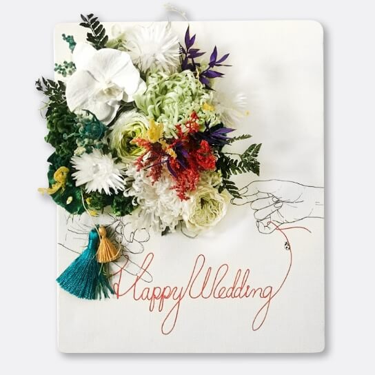 HAPPY WEDDING / 胡蝶蘭タッセル F3号